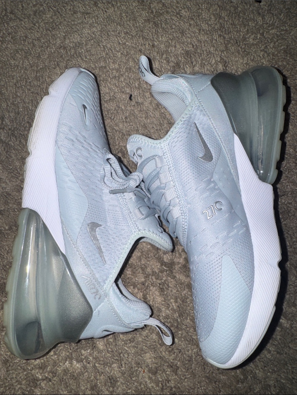 Nike Women’s Air Max 270 Sneakers in Light Blue and Gray